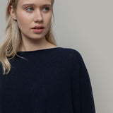 Maglia Donna Cashmere Rigenerato Dorotea Rifò Moda Circolare Made in Italy - Blu