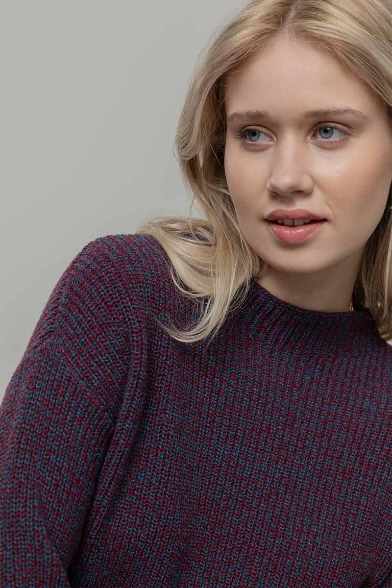 Maglia Donna Cashmere Rigenerato Melissa - Rifò Lab Moda circolare made in Italy
