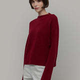Maglia Donna Cashmere Rigenerato Melissa Rosso - Rifò Lab Moda circolare made in Italy