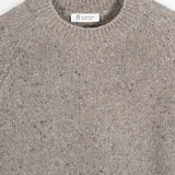 Maglia Girocollo Unisex Cashmere Rigenerato Alfredo Beige - Rifò Lab Moda circolare made in Italy