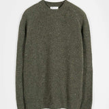 Maglia Girocollo Unisex Cashmere Rigenerato Alfredo Verde - Rifò Lab Moda circolare made in Italy