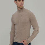 Maglione Collo Alto Cashmere Leggero Uomo - Rifò Lab Moda circolare made in Italy 