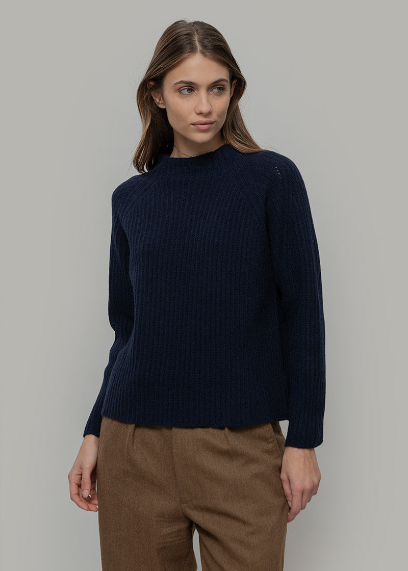 Maglia Collo Lupetto Donna Lana Paola - Rifò Lab Moda circolare made in Italy