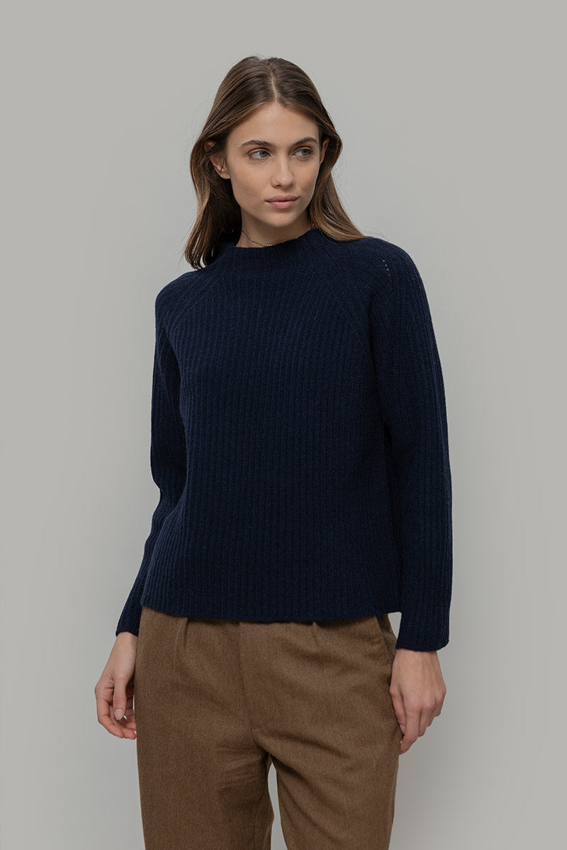 Maglia Collo Lupetto Donna Lana Paola - Rifò Lab Moda circolare made in Italy