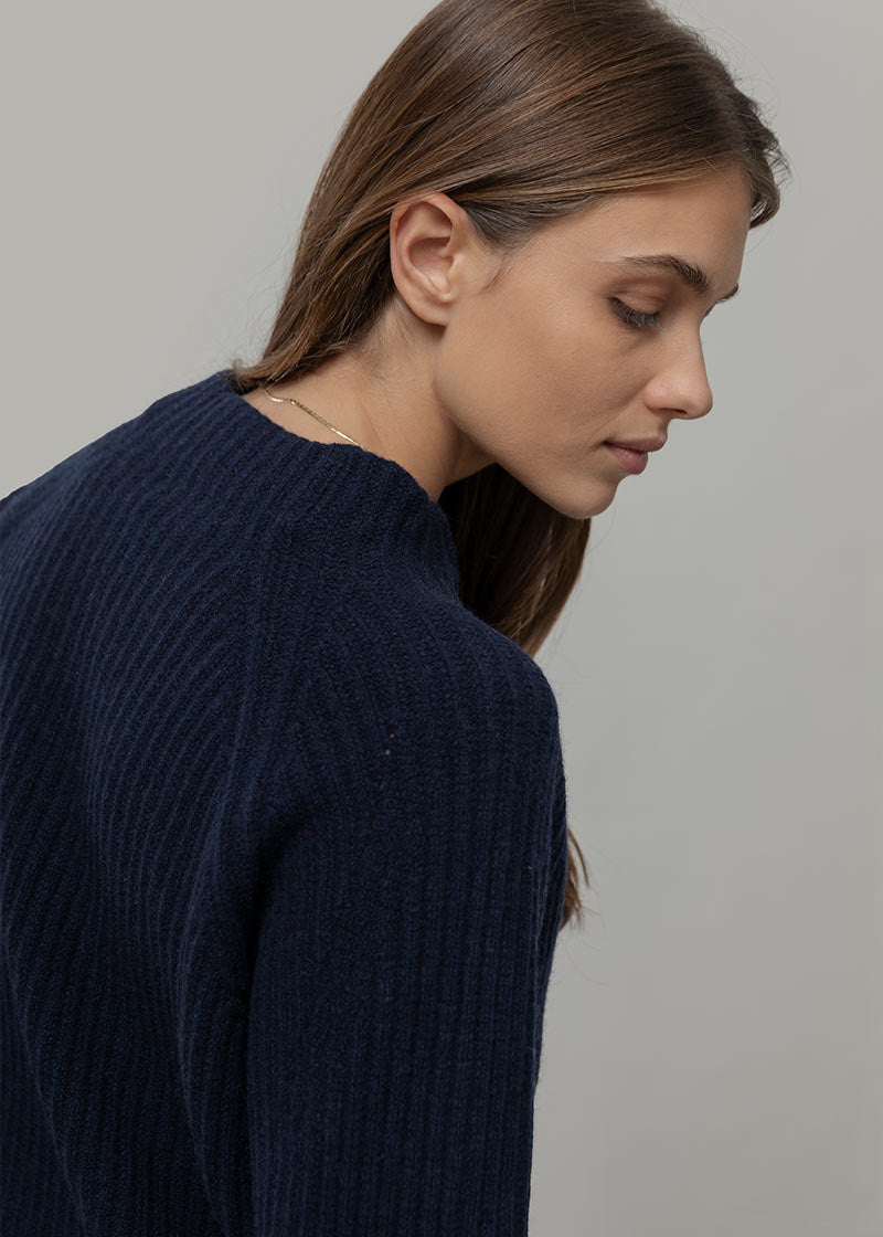 Maglia Collo Lupetto Donna Lana Paola - Rifò Lab Moda circolare made in Italy