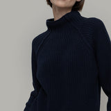 Maglione Collo Alto Unisex Lana Rigenerata Corrado - Rifò Lab Moda circolare made in Italy