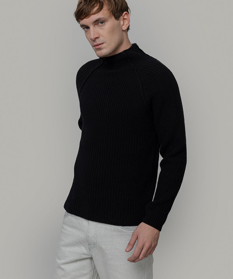 Maglione Collo Alto Unisex Lana Rigenerata Corrado - Rifò Lab Moda circolare made in Italy