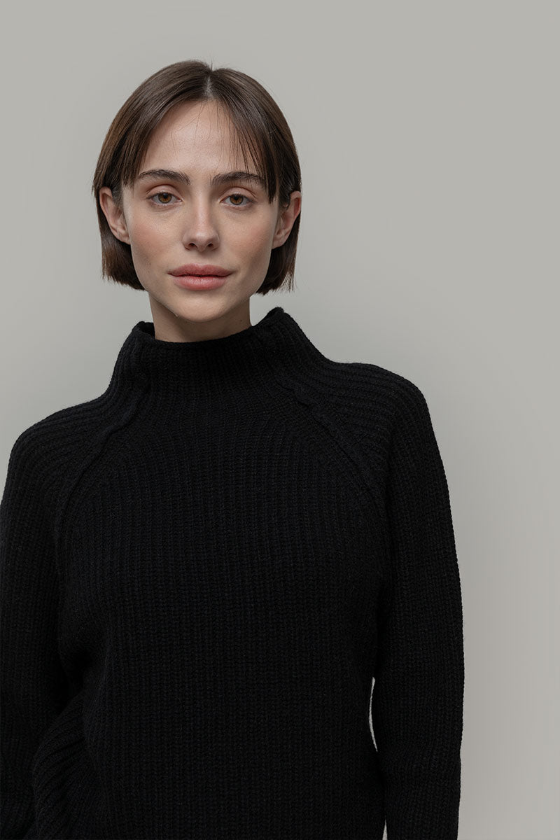 Maglione Collo Alto Unisex Lana Rigenerata Corrado - Rifò Lab Moda circolare made in Italy