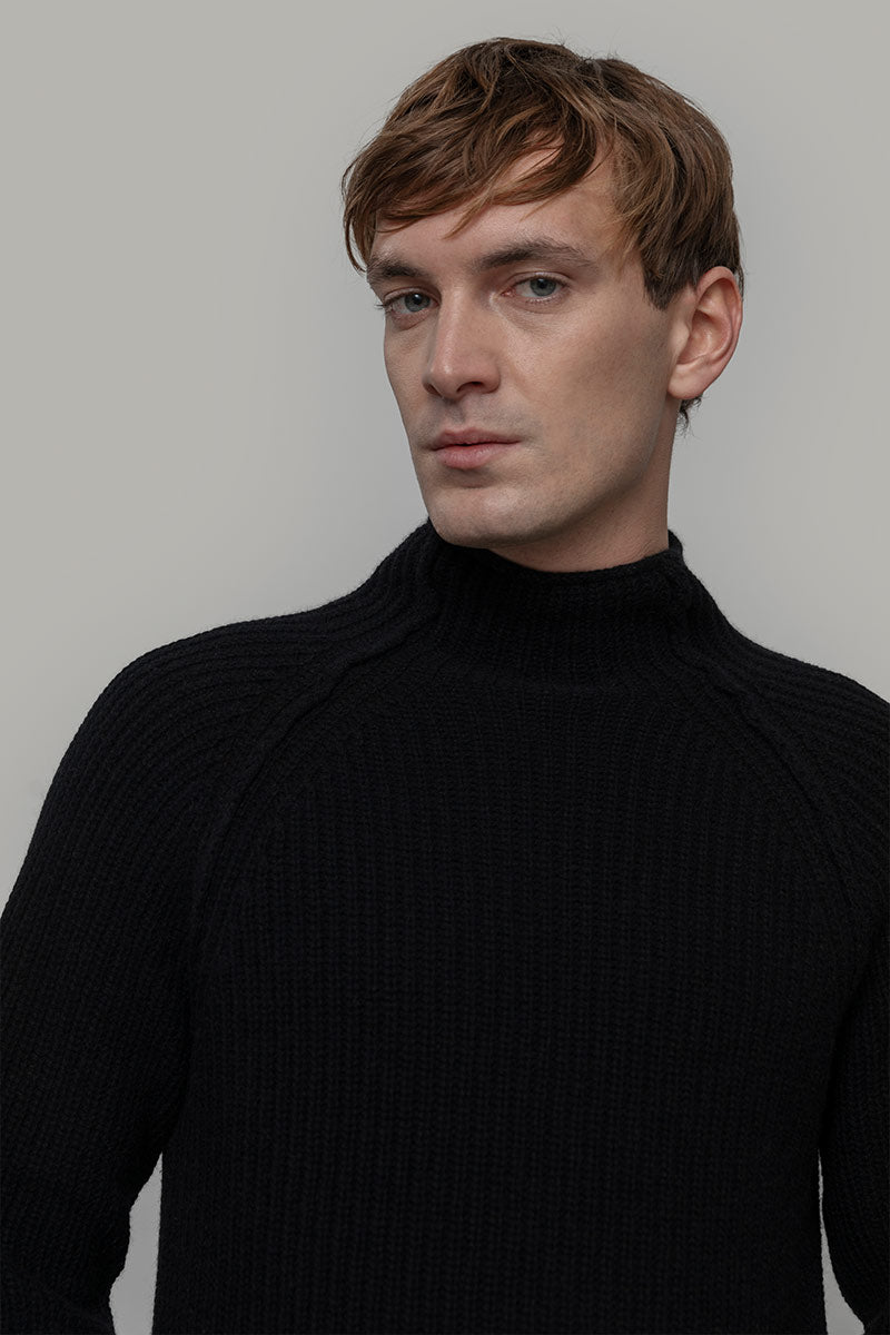 Maglione Collo Alto Unisex Lana Rigenerata Corrado - Rifò Lab Moda circolare made in Italy
