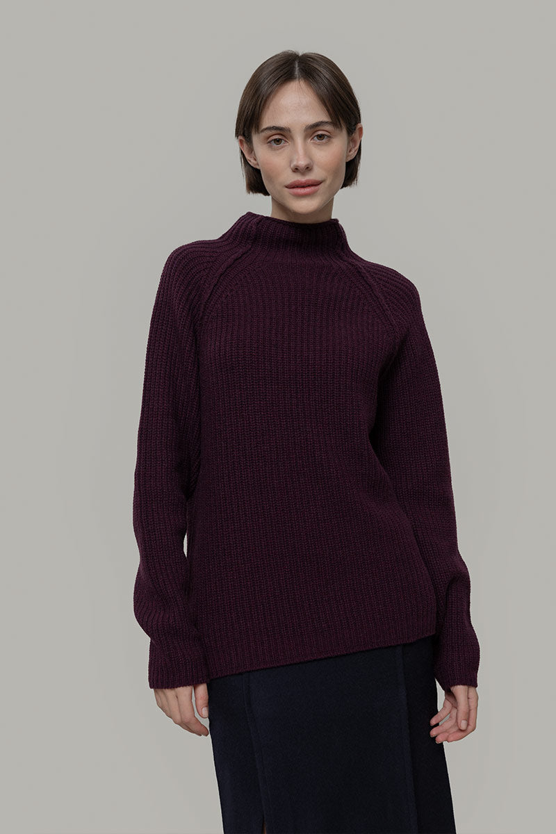 Maglione Collo Alto Unisex Lana Rigenerata Corrado - Rifò Lab Moda circolare made in Italy