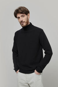 Dolcevita Uomo Cashmere Riciclato Maglione Collo Alto Uomo Dimitri - Rifò Lab Moda circolare made in Italy
Nero Ardesia