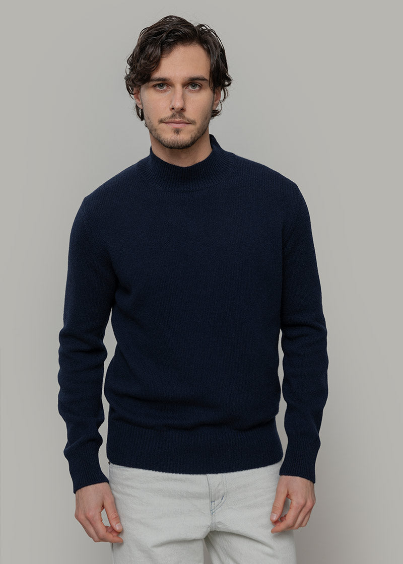 Nero Ardesia | Maglia Uomo Cashmere Rigenerato Clemente