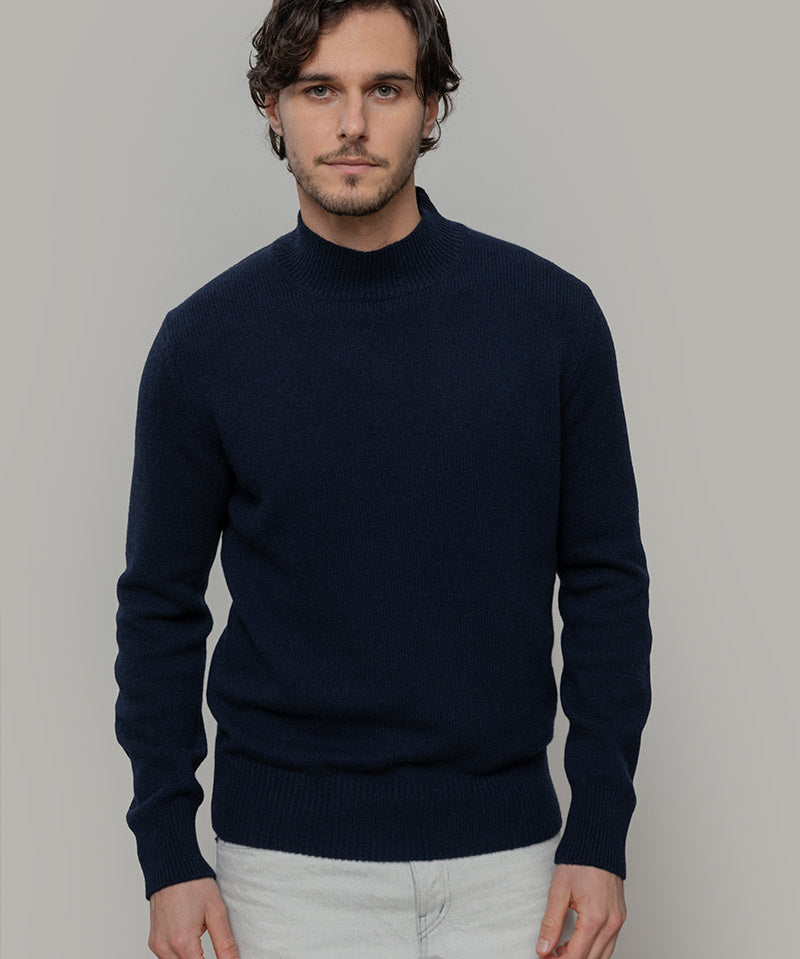 Nero Ardesia | Maglia Uomo Cashmere Rigenerato Clemente