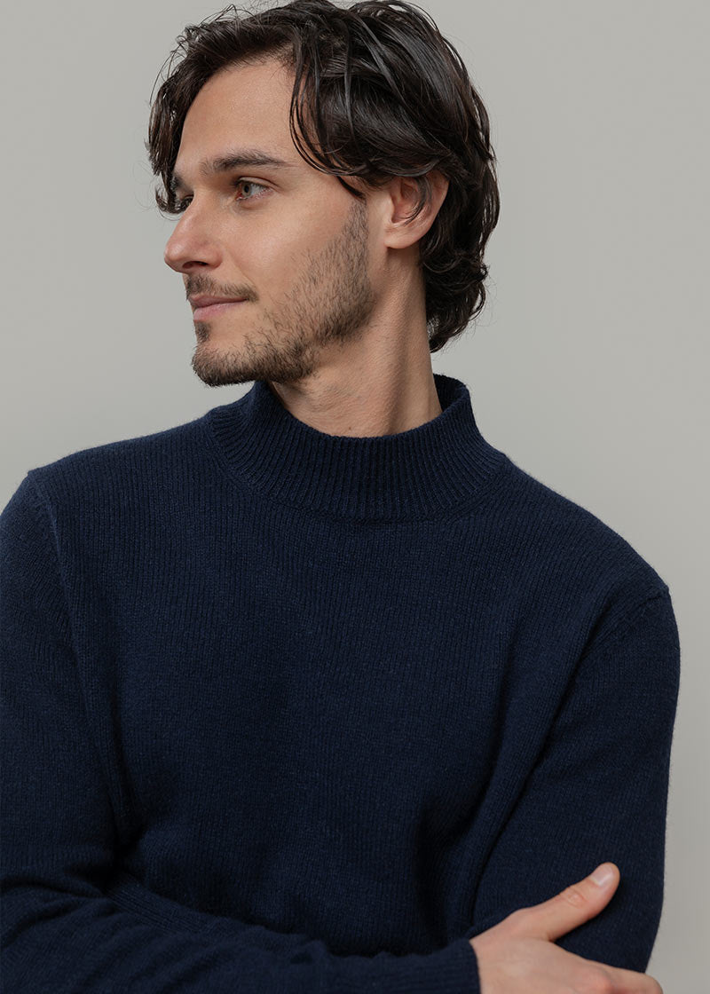 Blu Mora | Maglia Uomo Cashmere Rigenerato Clemente