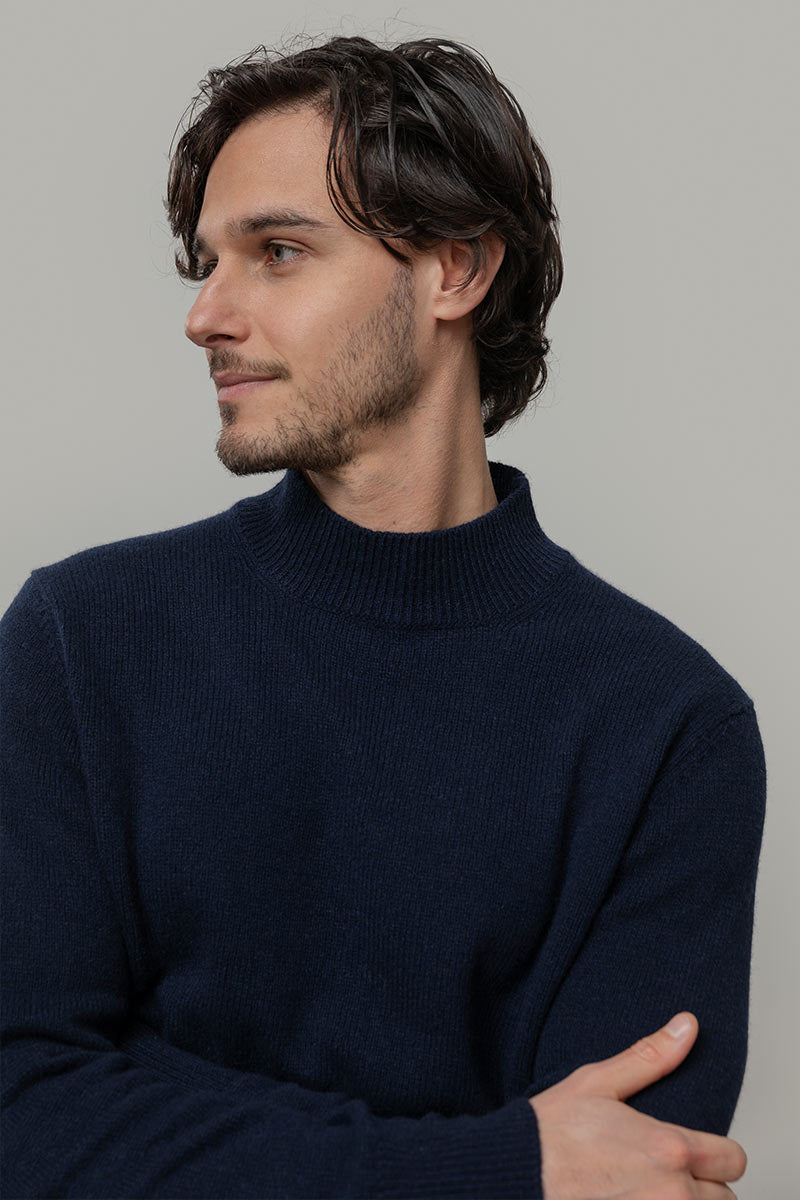 Blu Mora | Maglia Uomo Cashmere Rigenerato Clemente