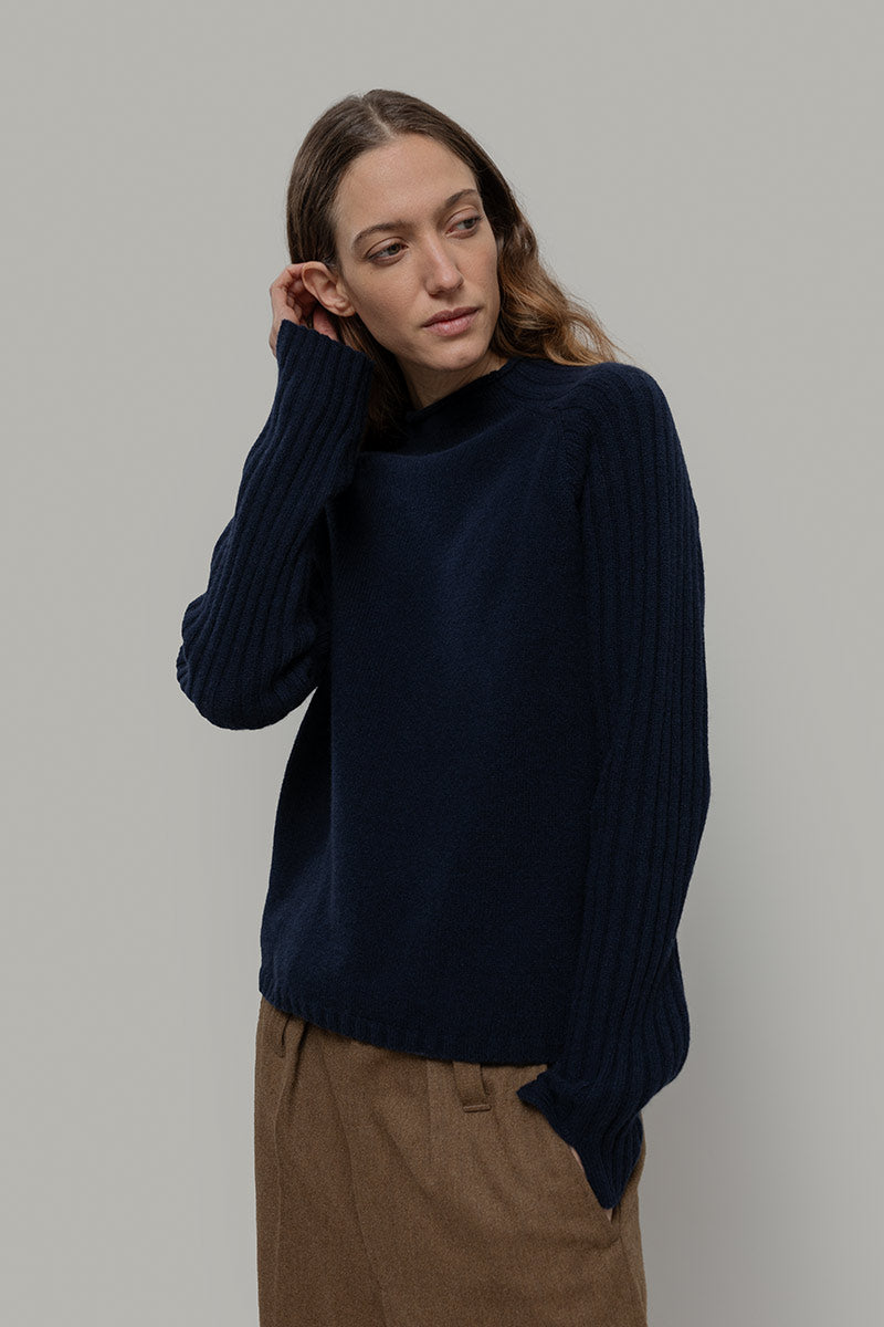Maglia Lupetto Donna Cashmere Rigenerato Loretta - Rifò Lab Moda circolare made in Italy