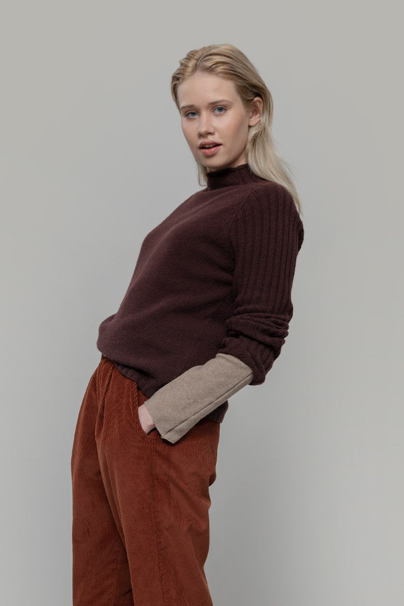 Maglia Lupetto Donna Cashmere Rigenerato Loretta - Rifò Lab Moda circolare made in Italy