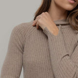 maglia-costine-cashmere-rigenerato-donna-euridice-beige - Rifò Lab Moda circolare made in Italy 