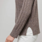 Maglione Alpaca Lana Donna Marrone Atena - Rifò Lab Moda circolare made in Italy