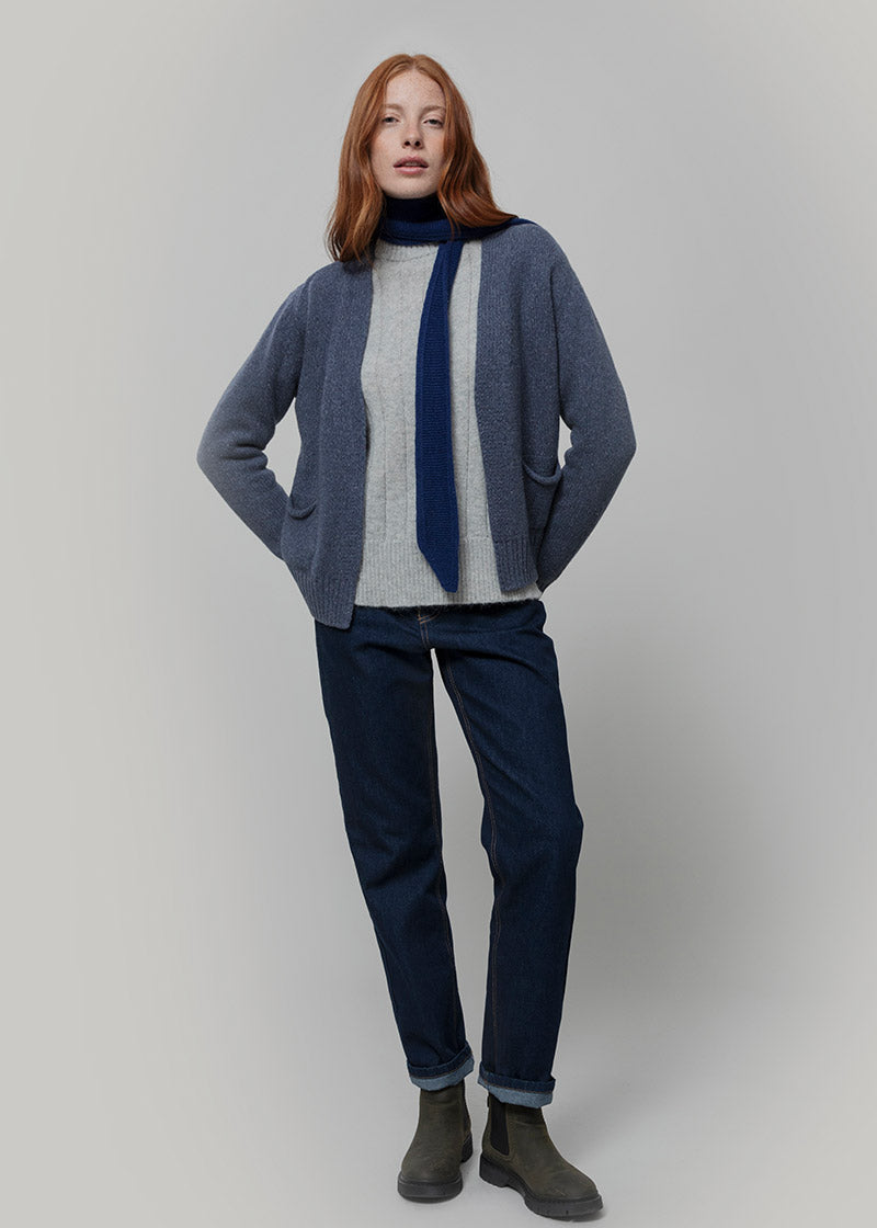 Maglione Alpaca Lana Donna Grigio Atena - Rifò Lab Moda circolare made in Italy