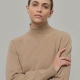 Maglia Collo Alto Donna Cashmere Rigenerato Ada - Rifò Lab Moda circolare made in Italy