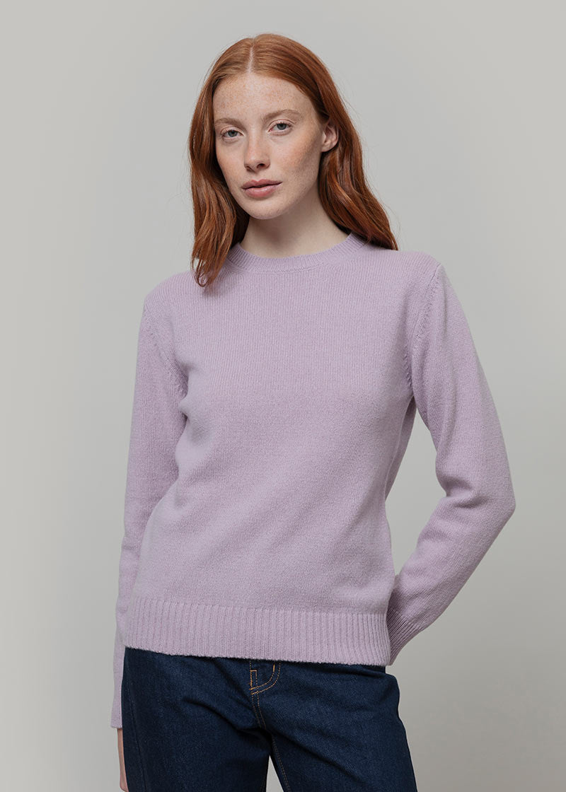Maglia Donna Cashmere Rigenerato Edda - Rifò
Lilla Lavanda