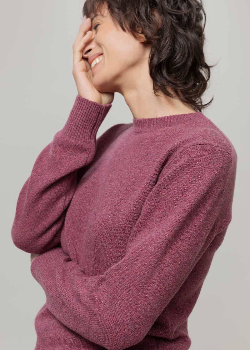Maglia Donna Cashmere Rigenerato Edda - Rifò
Rosso Marsala