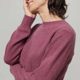 Maglia Donna Cashmere Rigenerato Edda - Rifò
Rosso Marsala