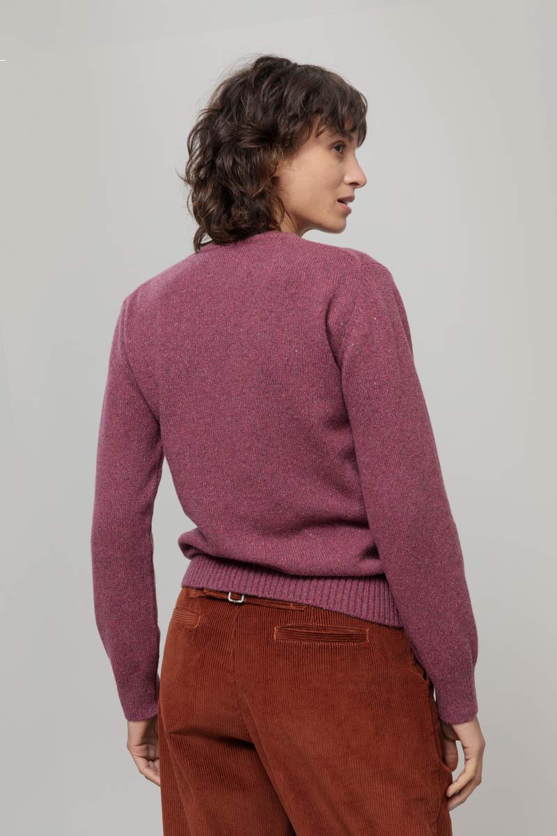 Maglia Donna Cashmere Rigenerato Edda - Rifò
Rosso Marsala