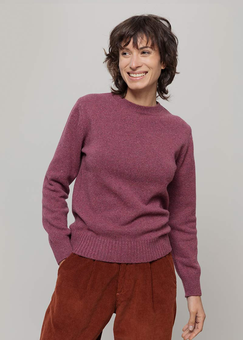 Maglia Donna Cashmere Rigenerato Edda - Rifò
Rosso Marsala
