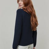 Maglia Donna Cashmere Rigenerato Giulietta  - Rifò Lab Moda circolare made in Italy
Blu Mora