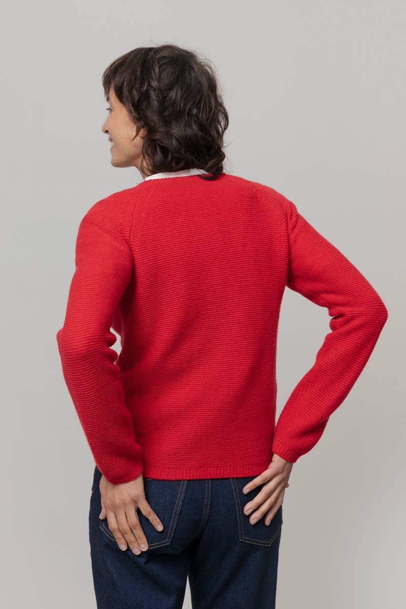 Maglia Girocollo Donna Cashmere Rigenerato Giulietta - Rifò Lab Moda circolare made in Italy
Rosso Papavero