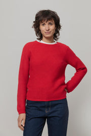 Maglia Girocollo Donna Cashmere Rigenerato Giulietta - Rifò Lab Moda circolare made in Italy
Rosso Papavero