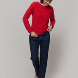 Maglia Girocollo Donna Cashmere Rigenerato Giulietta - Rifò Lab Moda circolare made in Italy
Rosso Papavero