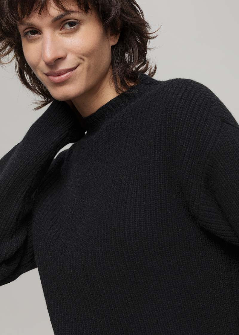 Maglia Donna Cashmere Rigenerato Melissa Nero