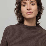 Maglia Donna Cashmere Rigenerato Melissa  - Rifò Lab Moda circolare made in Italy
Marrone Corteccia