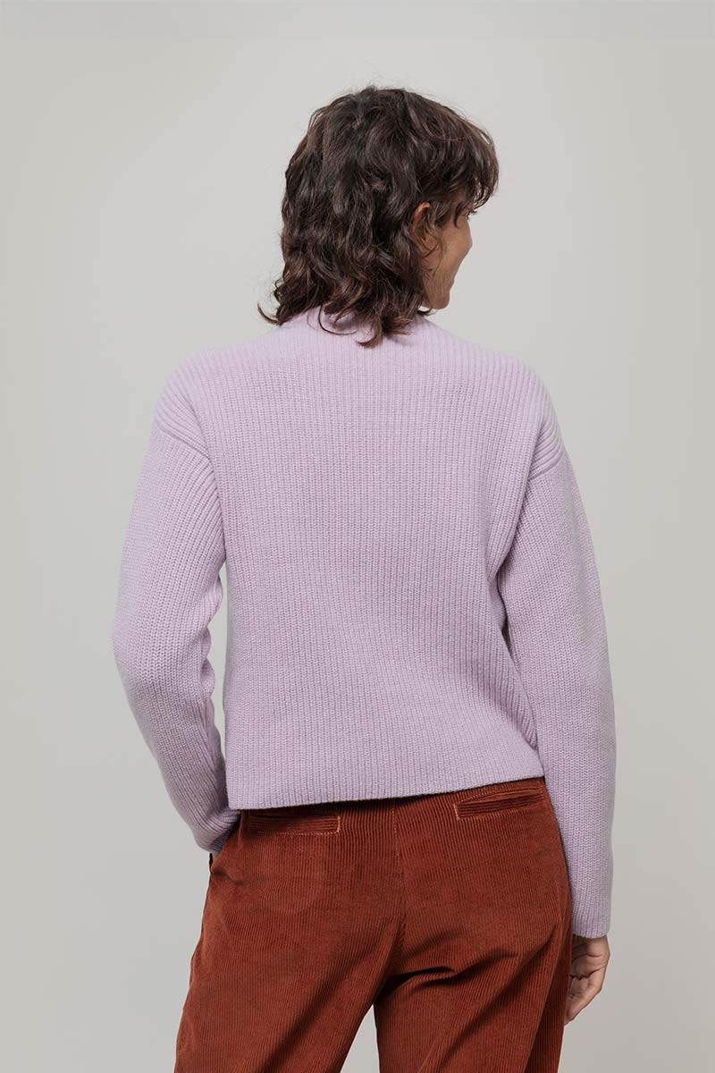 Maglia Donna Cashmere Rigenerato Melissa  - Rifò Lab Moda circolare made in Italy
Lilla Lavanda