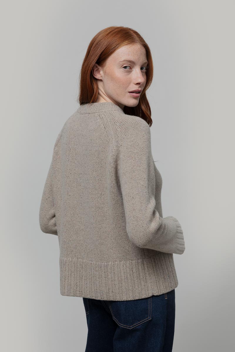 Maglia Cashmere Donna Donegal Girocollo Zaira - Rifò Lab Moda circolare made in Italy