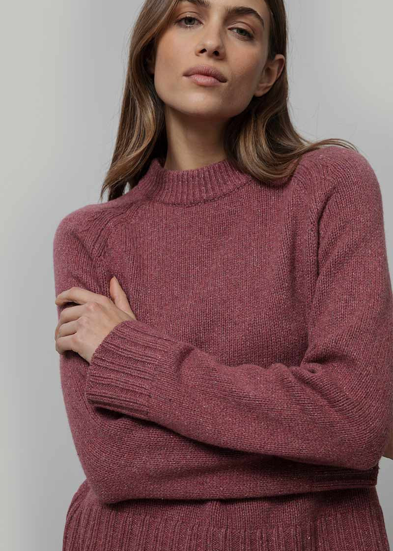 Maglia Cashmere Donna Donegal Girocollo Zaira - Rifò Lab Moda circolare made in Italy
