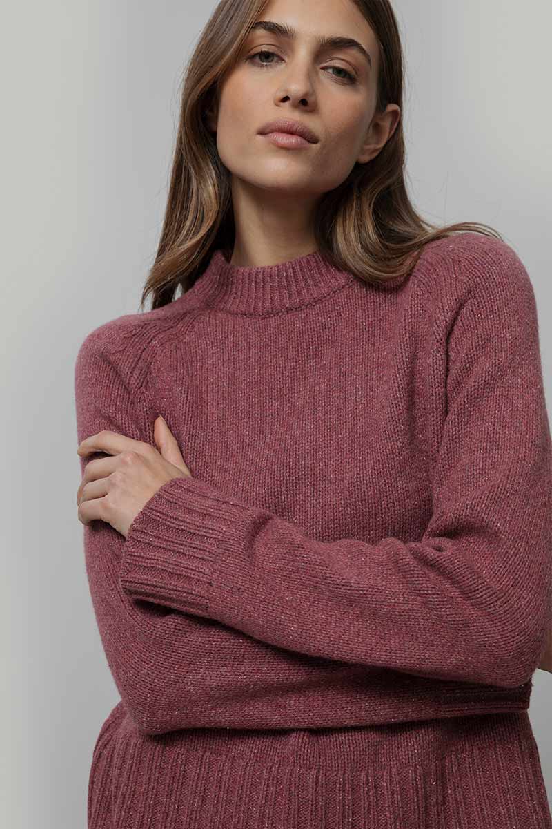 Maglia Cashmere Donna Donegal Girocollo Zaira - Rifò Lab Moda circolare made in Italy