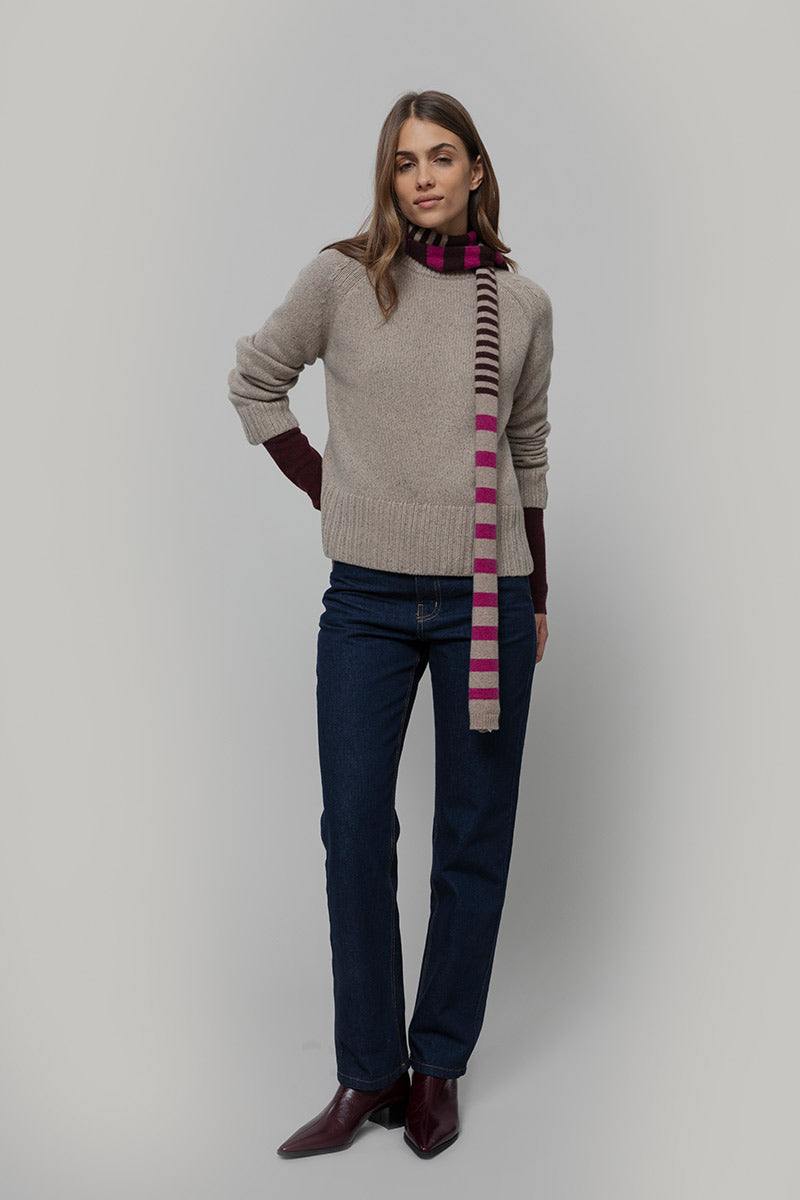 Maglia Cashmere Donna Donegal Girocollo Zaira - Rifò Lab Moda circolare made in Italy