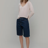 Maglia Scollo a V Donna Cotone Rigenerato Aura