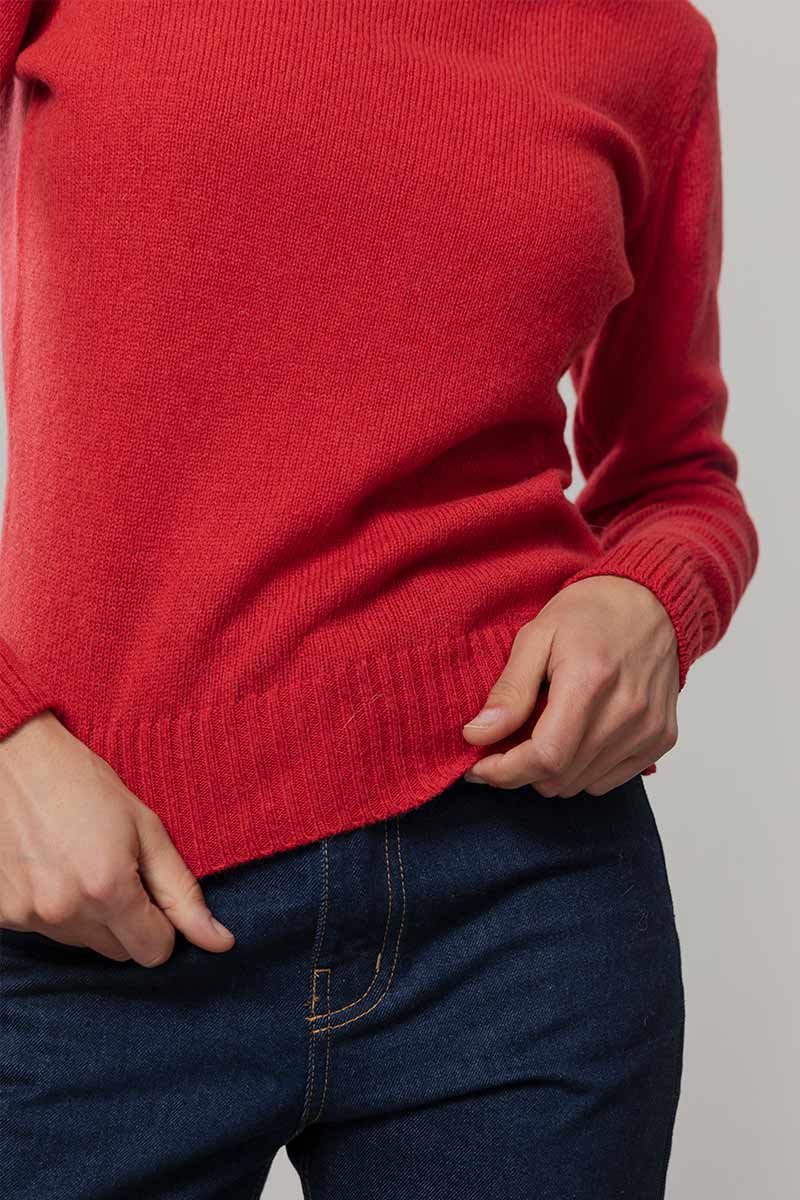 Maglia Donna Lana Rigenerata Laura - Rifò Lab Moda circolare made in Italy
Rosso Papavero