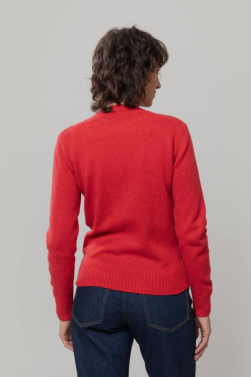 Maglia Donna Lana Rigenerata Laura - Rifò Lab Moda circolare made in Italy
Rosso Papavero