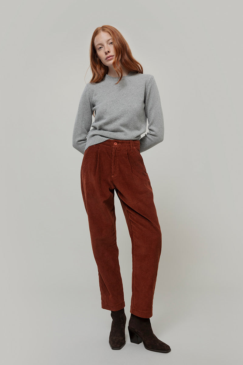 Grigio Calce | Maglia Donna Lana Rigenerata Laura