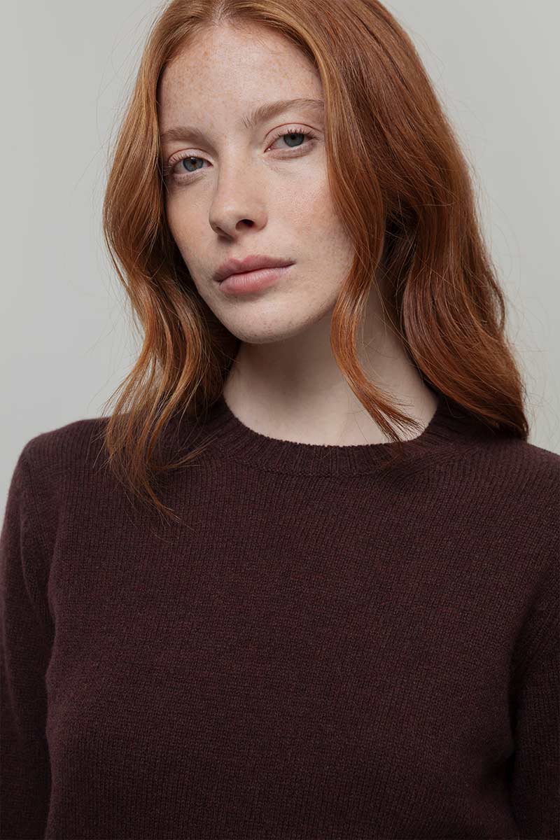 Maglia Donna Lana Rigenerata Laura - Rifò Lab Moda circolare made in Italy
Marrone Caffé