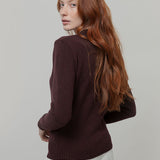 Maglia Donna Lana Rigenerata Laura - Rifò Lab Moda circolare made in Italy
Marrone Caffé