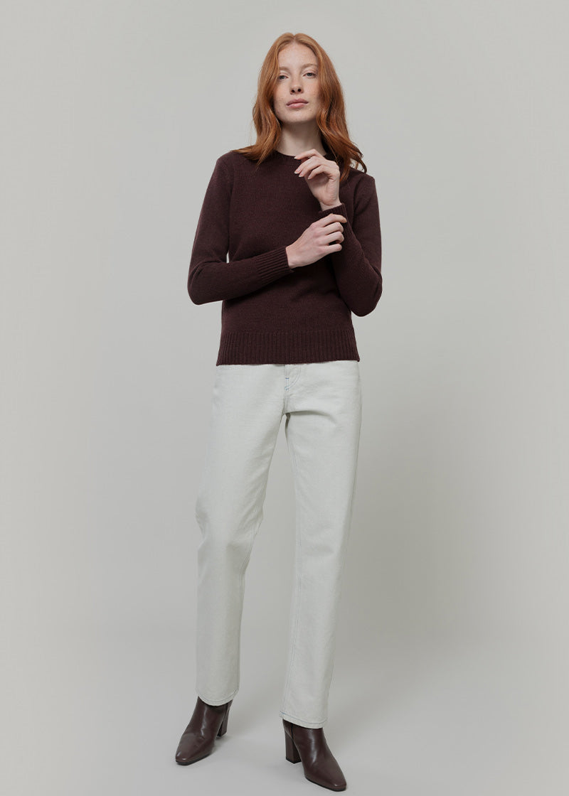 Maglia Donna Lana Rigenerata Laura - Rifò Lab Moda circolare made in Italy
Marrone Caffé