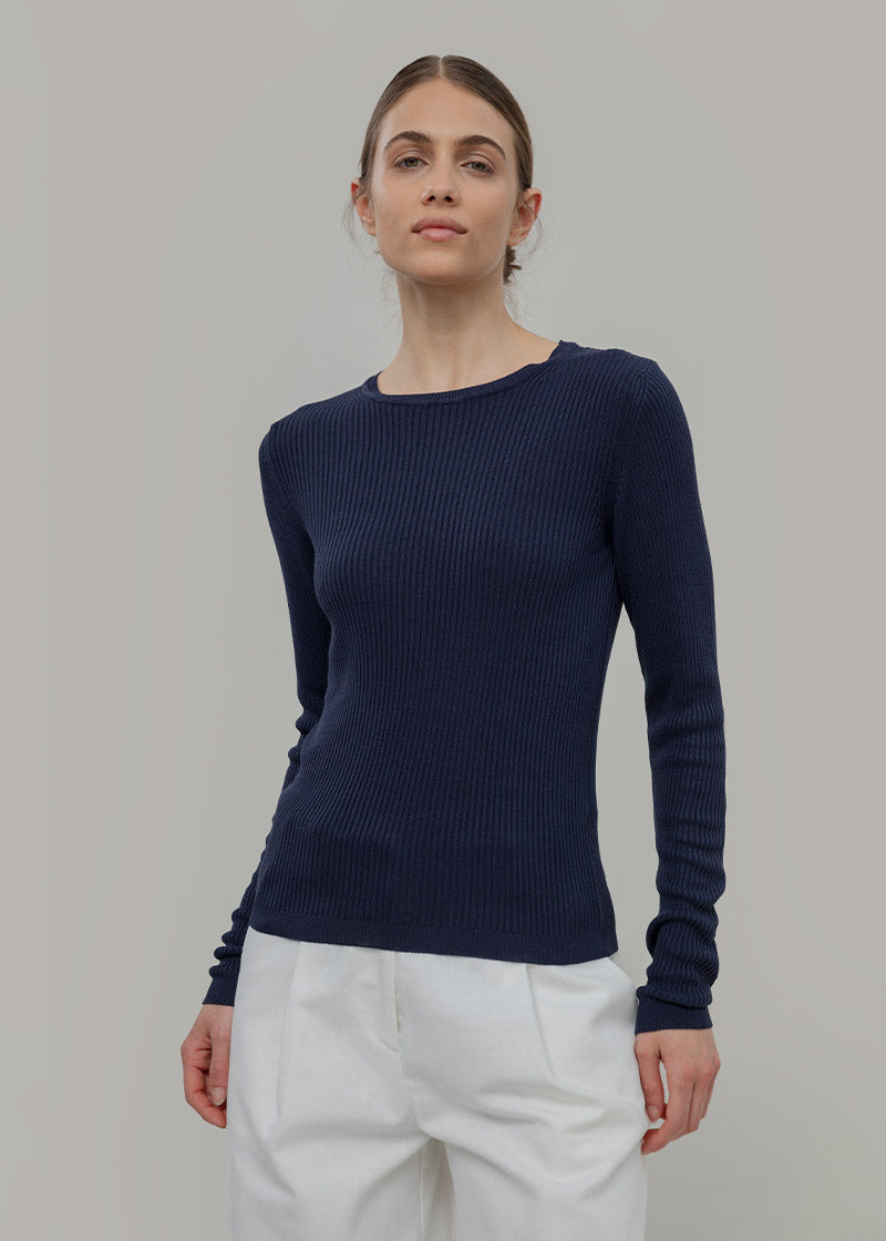 Maglia Girocollo Donna Viscosa Mireia - Rifò Lab Moda circolare made in Italy