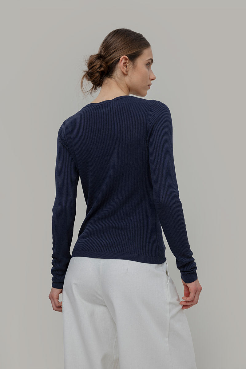 Maglia Girocollo Donna Viscosa Mireia - Rifò Lab Moda circolare made in Italy